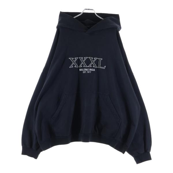 BALENCIAGA（バレンシアガ） 22AW XXXL HOODIE ロゴ刺繍 プルオーバー