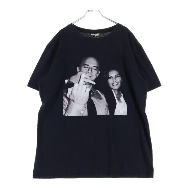 ヴィンテージ 00S ローアンドオーダー エリオットアンドオリビアミドルフィンガーTシャツ フォトプリントクルーネック半袖Tシャツ