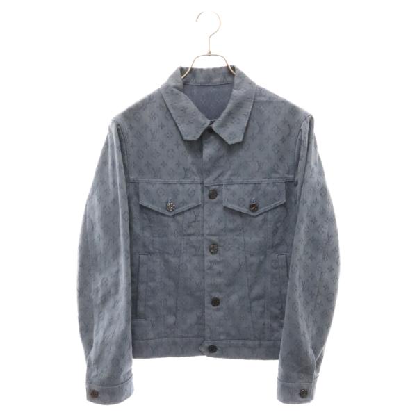 Louis Vuittonの柄入り デニムジャケット LOUIS VUITTON ルイヴィトン 19AW モノグラム総柄デニム
