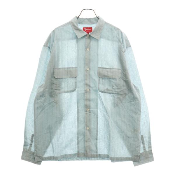 Supreme（シュプリーム） 23SS Pinstripe Linen Shirt ピンストライプ