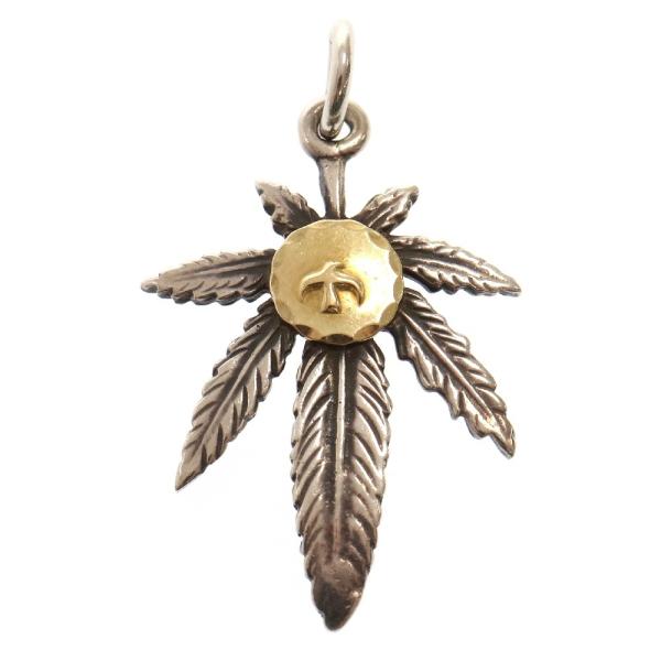 goro's（ゴローズ） K18付きグラス大 ペンダントトップ シルバー