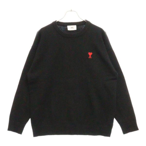 ౨ৎ　　 mattiussi ロゴ　ニット　セーター　グレー ami alexandre mattiussi ロゴ ニット セーター グレー AMI