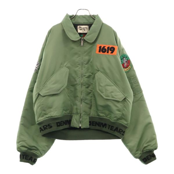 デニムティアーズ サイズ:XL  DT-A22-0000-001 1619ワッペンデザインナイロンボンバーブルゾン 中古 BS99 shopbring_3225d190004
