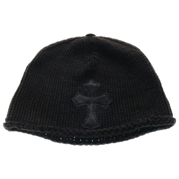 CHROME HEARTS（クロムハーツ） クロスパッチ カシミヤ ニットキャップ