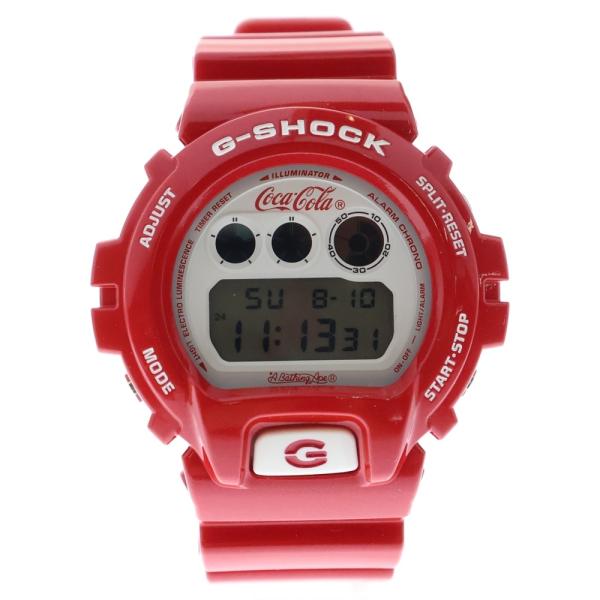 アベイシングエイプ ×CASIO G-SHOCK×COCA-COLA ×カシオ ジーショック×コカ・コーラ デジタルウォッチ 腕時計 レッド DW-6900FS