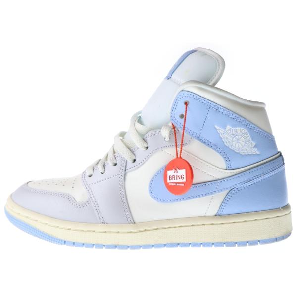 NIKE（ナイキ） WMNS Air Jordan 1 Mid Psychic Blue Sail ウィメンズ