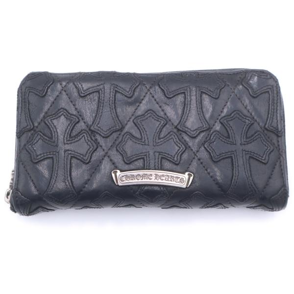 最終値引きクロムハーツウォレット CHROME HEARTS（クロムハーツ） REC F ZIP QUILTED WALLET セメタリー