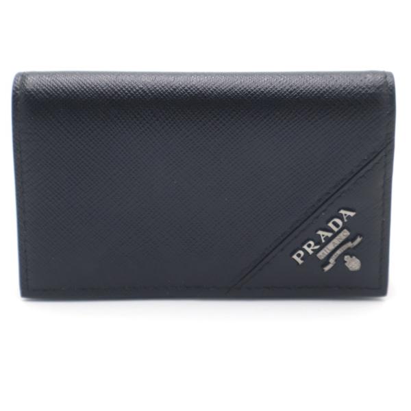 ■未使用■　プラダ 名刺入れ カードケース  サフィアーノ グリーン 2MC122 【448324】10 PRADA（プラダ） カードケース 名刺入れ サフィアーノ ブラック 2MC122