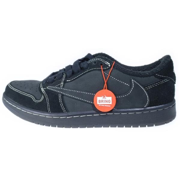 ナイキ ×TRAVIS SCOTT AIR JORDAN 1 LOW OG SP BLACK PHANTOM エアジョーダン1 ファントム ローカットスニーカー US8.5/26.5cm DM7866-001