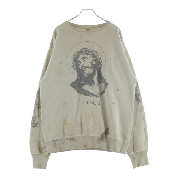 SAINT MICHAEL セントマイケル 20AW SM2 CREW SWEAT SHIRT ジーザス