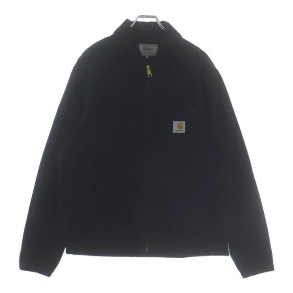 unknownデトロイトジャケット襟コーデュロイ短丈ブラックXLスウィングトップ Carhartt（カーハート） DUCK DETROIT JACKET デトロイトジャケット