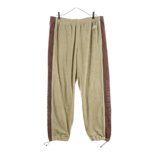 SUPREME シュプリーム 21SS ×NIKE Velour Track Pant ナイキ ベロアトラックパンツ ベージュ DB5794-297 Supreme（シュプリーム） 21SS ×NIKE Velour Track Pant ナイキ ベロア