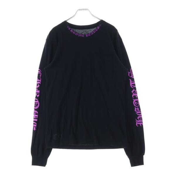 CHROME HEARTS（クロムハーツ） Neck Logo L/S Tee ネックロゴプリント