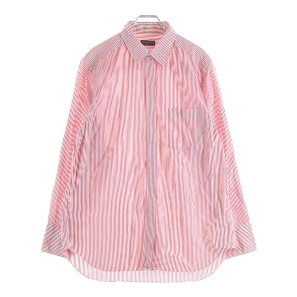 COMME des GARCONS HOMME PLUS コムデギャルソンオムプリュス ストライプ ポケット 長袖シャツ レッド PB-040220 COMME des GARCONS HOMME PLUS コムデギャルソンオムプリュス