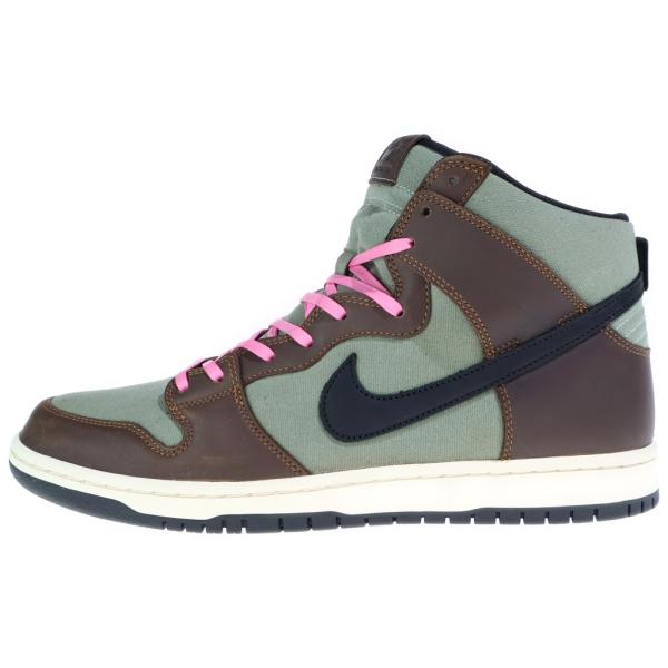 NIKE SB ナイキエスビー Dunk High Pro ダンクハイ プロ ハイカットスニーカー グリーン/ブラウン US11/29.0cm BQ6826-201