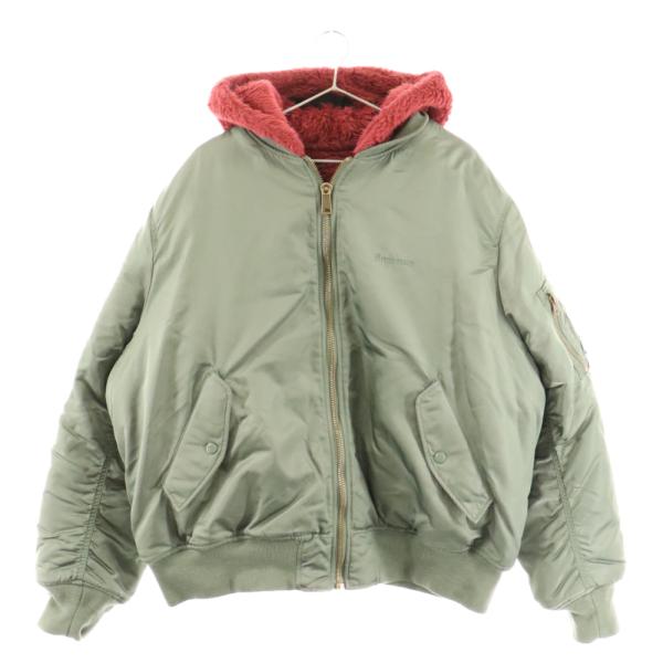 Supreme カーキ リバーシブル MA-1 フライトジャケット ブルゾン Supreme SUPREME シュプリーム 22AW Faux Fur Reversible MA-1