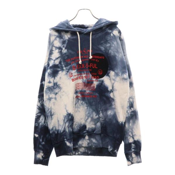 DIESEL（ディーゼル） タイダイ 両面プリント プルオーバー パーカー