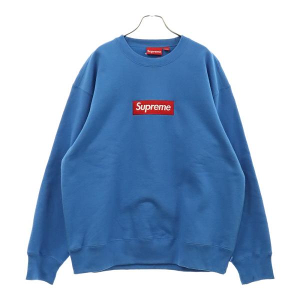 シュプリーム　BoxLogo15aw スウェット・トレーナー(ネイビー) Supreme シュプリーム SUPREME Box Logo Crewneck ボックスロゴ