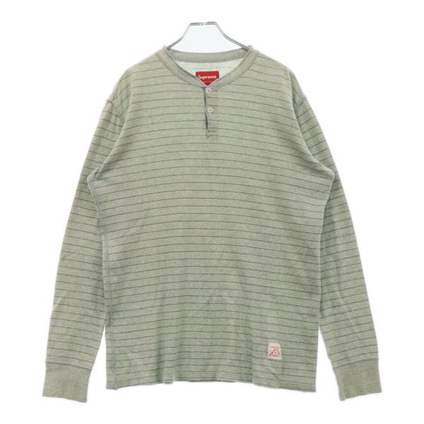 supreme ボーダー　ヘンリーネック Supreme 'Printed Stripe Twill Henley'ヘンリーネックシャツ