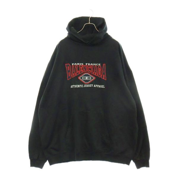 【BALENCIAGA】スリーブロゴパーカー BALENCIAGA バレンシアガ 21AW Logo Embroidery Hoodie 620973