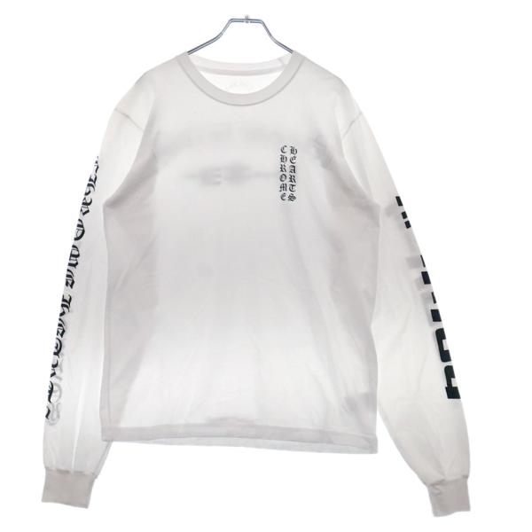 希少 CHROME HEARTS青山店限定 長袖Tシャツ ホワイト L CHROME HEARTS
