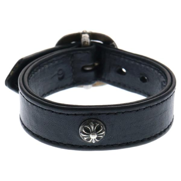 【値下げ】クロムハーツ ガンスリンガー レザーブレス クロスドッグタグ CHROME HEARTS クロムハーツ（原本無） カットアウトクロス