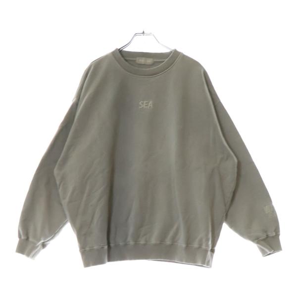 美品　WIND AND SEA × BRIEFING サイドロゴ　トレーナー 美品 WIND AND SEA × BRIEFING サイドロゴ トレーナー
