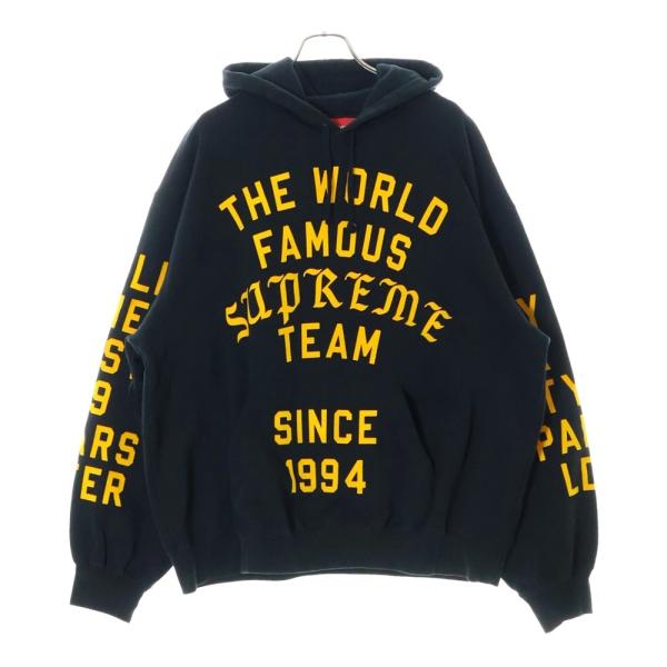 Supreme Team Flocked パーカー　XL Supreme Team Flocked パーカー | ブラック | FARFETCH JP