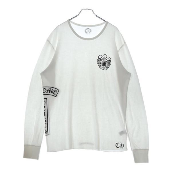 CHROME HEARTS BSフレアプリント サーマル クルーネック長袖 CHROME HEARTS（クロムハーツ） BSフレアプリントサーマル長袖Tシャツ