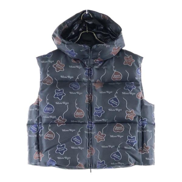エムエーエスユー サイズ:48  24AW  MPFW-VT0124 FALLING BALLOON DOWN VEST GRAPHIC BY VERDY バルーンダウンベスト 中古 BS99 MASU エムエーエスユー 24AW FALLING BALLOON DOWN VEST GRAPHIC BY