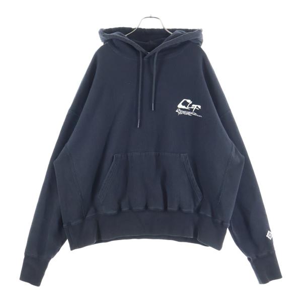 レディメイド ダメージパーカー ネイビー READYMADE（レディメイド） 22AWCLF SWEAT HOODIEプルオーバーパーカー