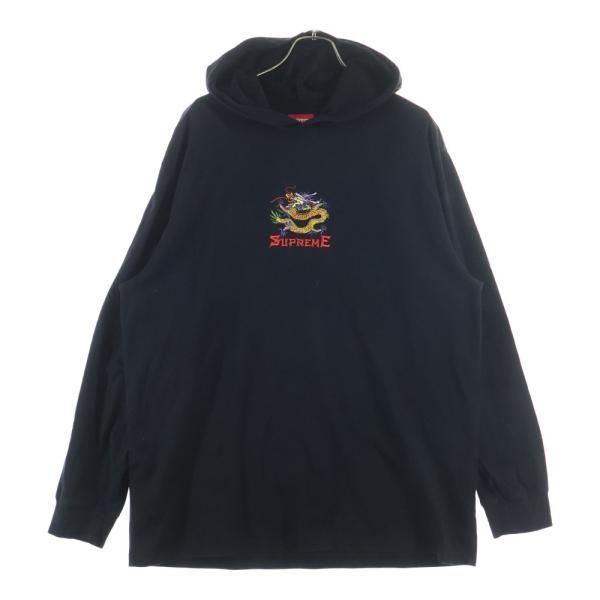 Supreme（シュプリーム） 22SS Dragon Hooded L/S ドラゴン刺繍 プル