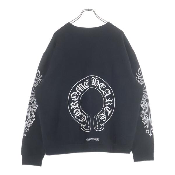 【CHROME HEARTS】ロゴ ホースシュー クルーネック スウェット CHROME HEARTS（クロムハーツ） Horseshoe Crewneck Sweatshirt ホース