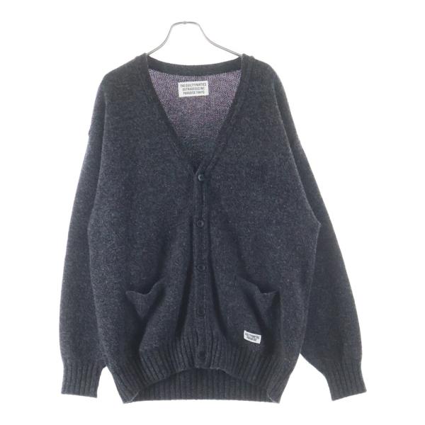 美品 L ワコマリア ウール カーディガン グレー系 WACKO MARIA（ワコマリア） 23AW CLASSIC KNIT CARDIGAN クラシック