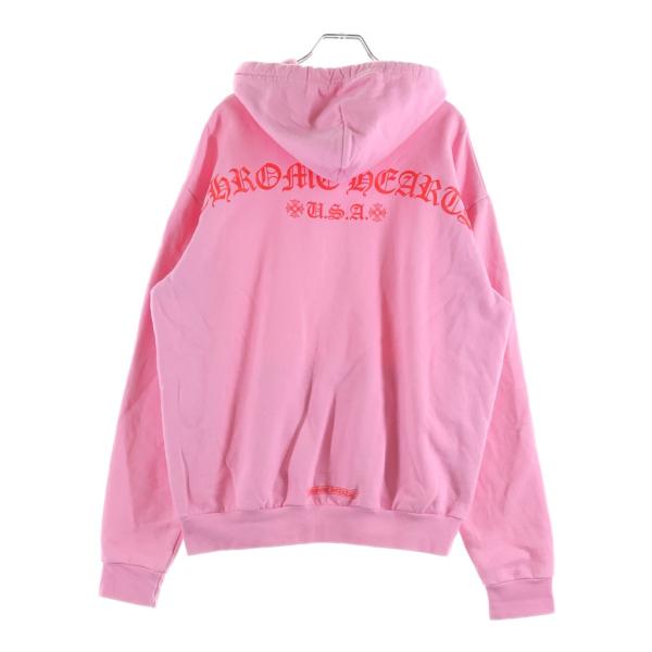 CHROME HEARTS クロムハーツ PULLOVER HOODIE Tバー プルオーバースウェットパーカー フーディー ピンク CHROME HEARTS（クロムハーツ） PULLOVER HOODIE Tバー プルオーバー