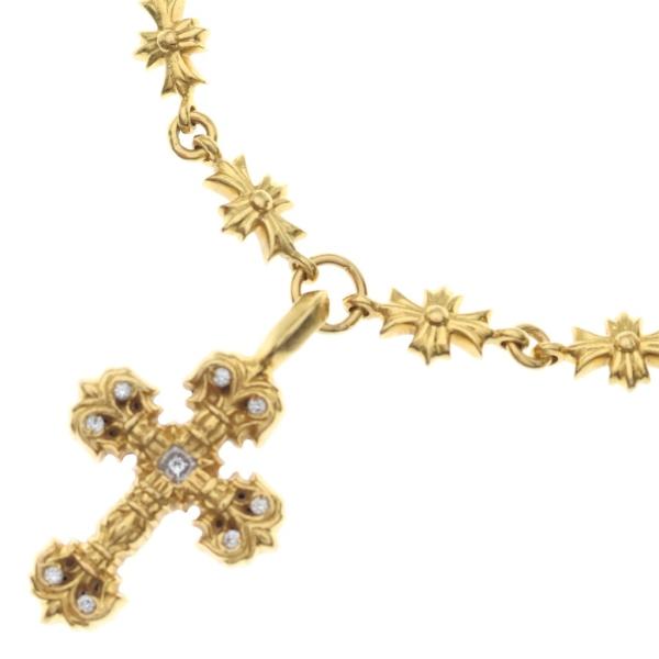 CHROME HEARTS クロムハーツ 22K TNY E FILIG-XSM P DIA PAVEダイヤ タイニーE フィリグリー ネックレス ゴールド CHROME HEARTS（クロムハーツ） 22K TNY E FILIG-XSM P DIA PAVEダイヤ