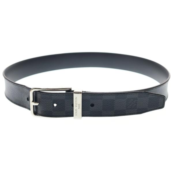 LOUIS VUITTON ルイヴィトン サンチュール ポンヌフ PVC レザー ベルト M9402 ブラック LOUIS VUITTON（ルイ・ヴィトン） サンチュール ポンヌフ PVC レザー