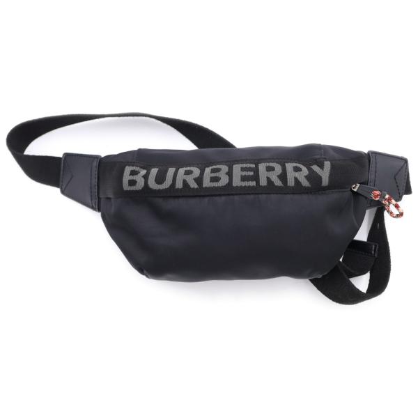 Me BURBERRY バーバリー バムバッグ ボディバッグ ブラック BURBERRY（バーバリー） ロゴディティール ナイロン ソニー バムバッグ