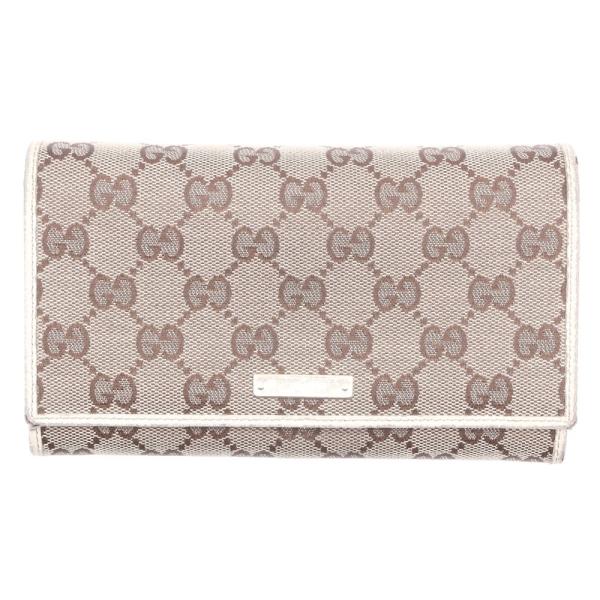 GUCCI（グッチ） GGキャンバス 2つ折り ロングウォレット 長財布
