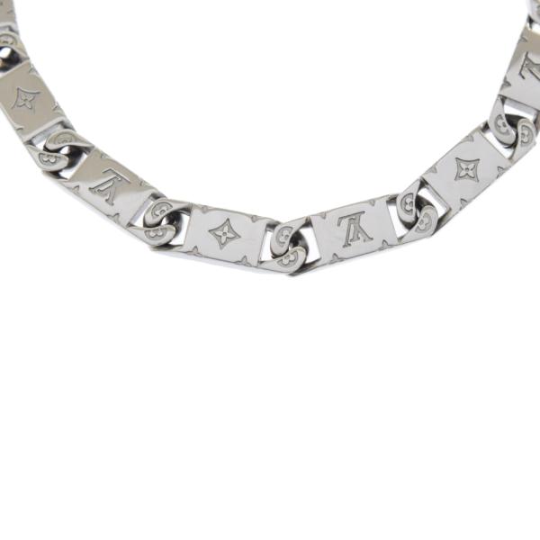 ルイヴィトン コリエ・モノグラム タイドアップ シルバーチェーン