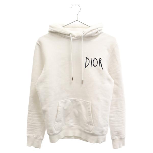 ディオール 19AW×レイモンドペティボン ロゴ刺繍スウェットプル 