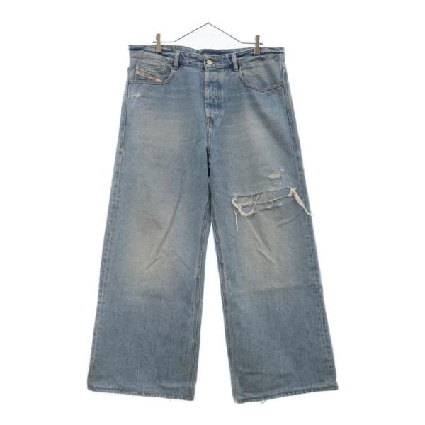 ディーゼル　フレアダメージデニム DIESEL（ディーゼル） D-Rise A06371 ダメージ加工 ワイドストレート