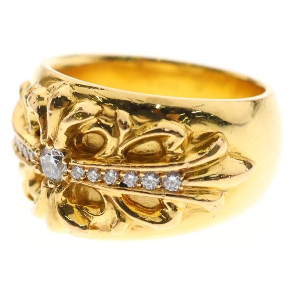 CHROME HEARTS（クロムハーツ） 22K FLRL CRS P/DIA フローラルクロス