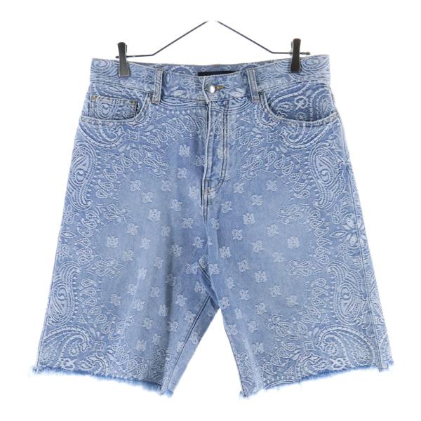 AMIRI（アミリ） バンダナ 総柄 デニム ショーツ ハーフパンツ