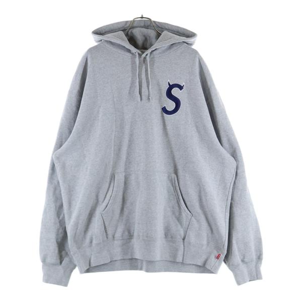 Supreme / 22AW/S logo hooded sweatshirt//L/コットン/GRY Supreme（シュプリーム） 22AW S Logo Hooded Sweatshirt Sロゴ プル