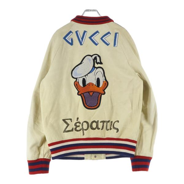 GUCCI（グッチ） ×DISNEY ドナルド レザースタジャン ジャケット