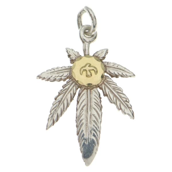 goro's（ゴローズ） K18付きグラス大 ペンダントトップ シルバー