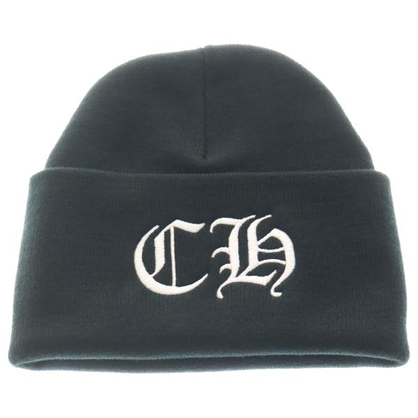 クロムハーツ ビーニーキャップ CHクロス 刺繍ロゴ 黒 サーマル CHROME HEARTS（クロムハーツ） THERMAL BEANIE サーマルビーニー