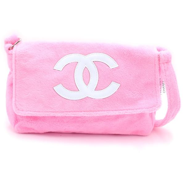 CHANEL（シャネル） ノベルティ パイル地 ショルダーバッグ ピンク