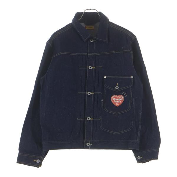 HUMAN MADE ヒューマンメイド 1ST DENIM JACKET ファーストデニムジャケット インディゴ HM30JK046 HUMAN MADE（ヒューマンメード） ヒューマンメイド 1ST DENIM JACKET